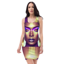Load image into Gallery viewer, Funique’s Diva-Gold Sublimation Cut & Sew Dress