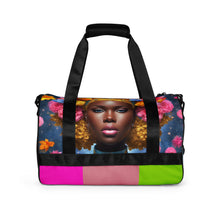 Load image into Gallery viewer, Black-Queens All-over print travel bag