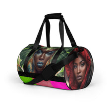 Load image into Gallery viewer, Black-Queens All-over print travel bag