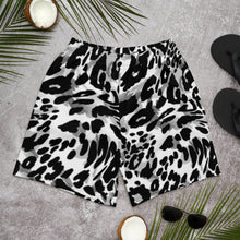Load image into Gallery viewer, ‘Safari-Ash’ Men's leopard-print Athletic Shorts
