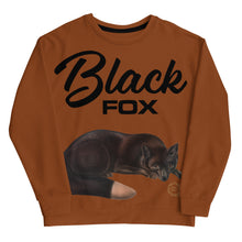 Load image into Gallery viewer, Black-Fox Unisex Sweatshirt