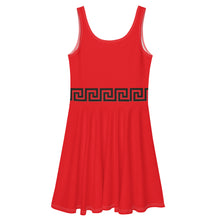 Load image into Gallery viewer, ‘The-Paint-The-Town-Red’ Skater Dress