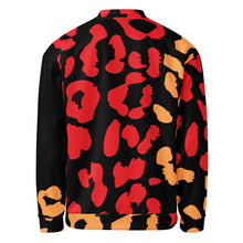 Load image into Gallery viewer, Black-Leopard-Chaos Unisex Bomber Jacket