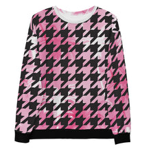 Load image into Gallery viewer, Pink-Honolulu Unisex Houndstooth Sweatshirt