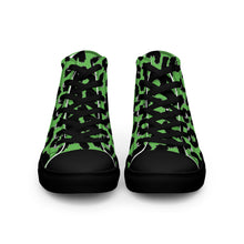 Load image into Gallery viewer, Apple-Leopard Print Men’s high top shoes