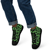 Load image into Gallery viewer, Apple-Leopard Print Men’s high top shoes