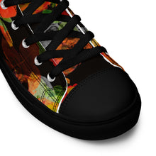 Load image into Gallery viewer, ‘Skulls & Thorns’ Men’s high top shoes