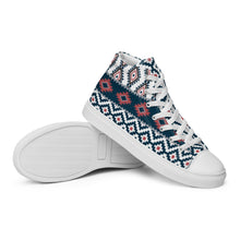 Load image into Gallery viewer, Urban-Navajo Men’s high top canvas shoes