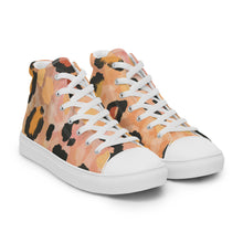 Load image into Gallery viewer, ‘GeorgiaPeach’ Men’s leopard print canvas shoes