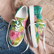 Load image into Gallery viewer, Cotton-Candy-Roses Men’s lace-up shoes
