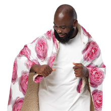 Load image into Gallery viewer, ‘Pink Cuddles’ (Breast Cancer Awareness) Sherpa blanket