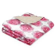 Load image into Gallery viewer, ‘Pink Cuddles’ (Breast Cancer Awareness) Sherpa blanket