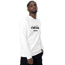Load image into Gallery viewer, ‘Life&Love’ Unisex organic raglan sweatshirt