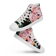 Load image into Gallery viewer, Rose-Queen Women’s high top canvas shoes