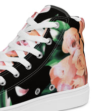 Load image into Gallery viewer, Rose-Queen Women’s high top canvas shoes