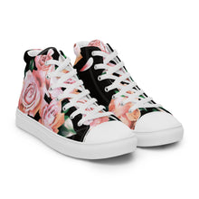Load image into Gallery viewer, Rose-Queen Women’s high top canvas shoes