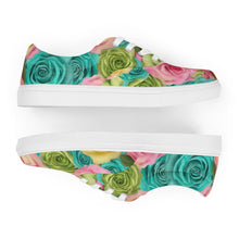 Load image into Gallery viewer, Cotton-Candy-Roses Women’s lace-up shoes