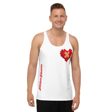 Load image into Gallery viewer, Bandaged-Heart Unisex Tank Top