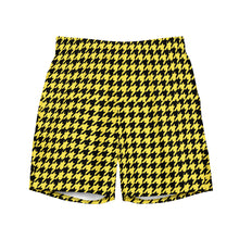 Load image into Gallery viewer, Houndstooth Yella-Fella Men's swim trunks