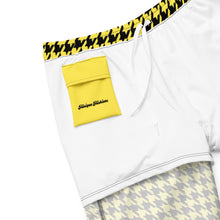 Load image into Gallery viewer, Houndstooth Yella-Fella Men's swim trunks