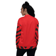 Load image into Gallery viewer, Zebra-ICON (Red) Unisex Bomber Jacket