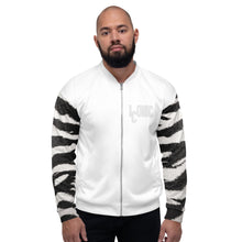 Load image into Gallery viewer, 'The Iconic Zebra' Unisex Bomber Jacket