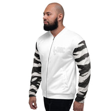 Load image into Gallery viewer, 'The Iconic Zebra' Unisex Bomber Jacket