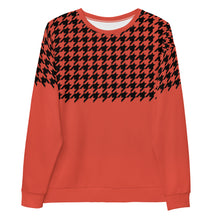 Load image into Gallery viewer, Empire Red Unisex Houndstooth Sweatshirt