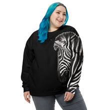Load image into Gallery viewer, Zebra-Zahara Unisex Sweatshirt