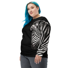 Load image into Gallery viewer, Zebra-Zahara Unisex Sweatshirt