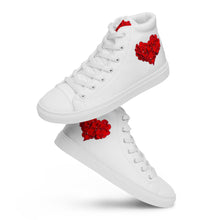 Load image into Gallery viewer, Petal-Love (White) Men’s high top canvas shoes