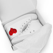 Load image into Gallery viewer, Petal-Love (White) Men’s high top canvas shoes