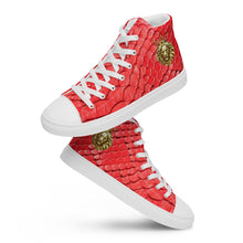 Load image into Gallery viewer, Red-Dawn-Vior Men’s high top canvas shoes