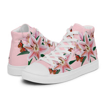Load image into Gallery viewer, Butterfly-Askiya Men’s high top canvas shoes