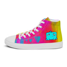Load image into Gallery viewer, Watercolor-Monster Men’s high top canvas shoes