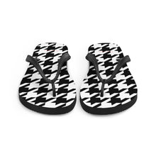 Load image into Gallery viewer, Vibe Houndstooth Flip-Flops
