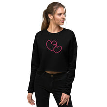 Load image into Gallery viewer, Looped Heart Crop Sweatshirt
