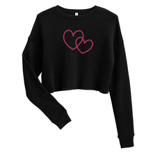 Load image into Gallery viewer, Looped Heart Crop Sweatshirt