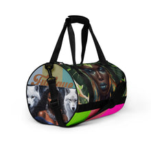 Load image into Gallery viewer, Black-Queens All-over print travel bag
