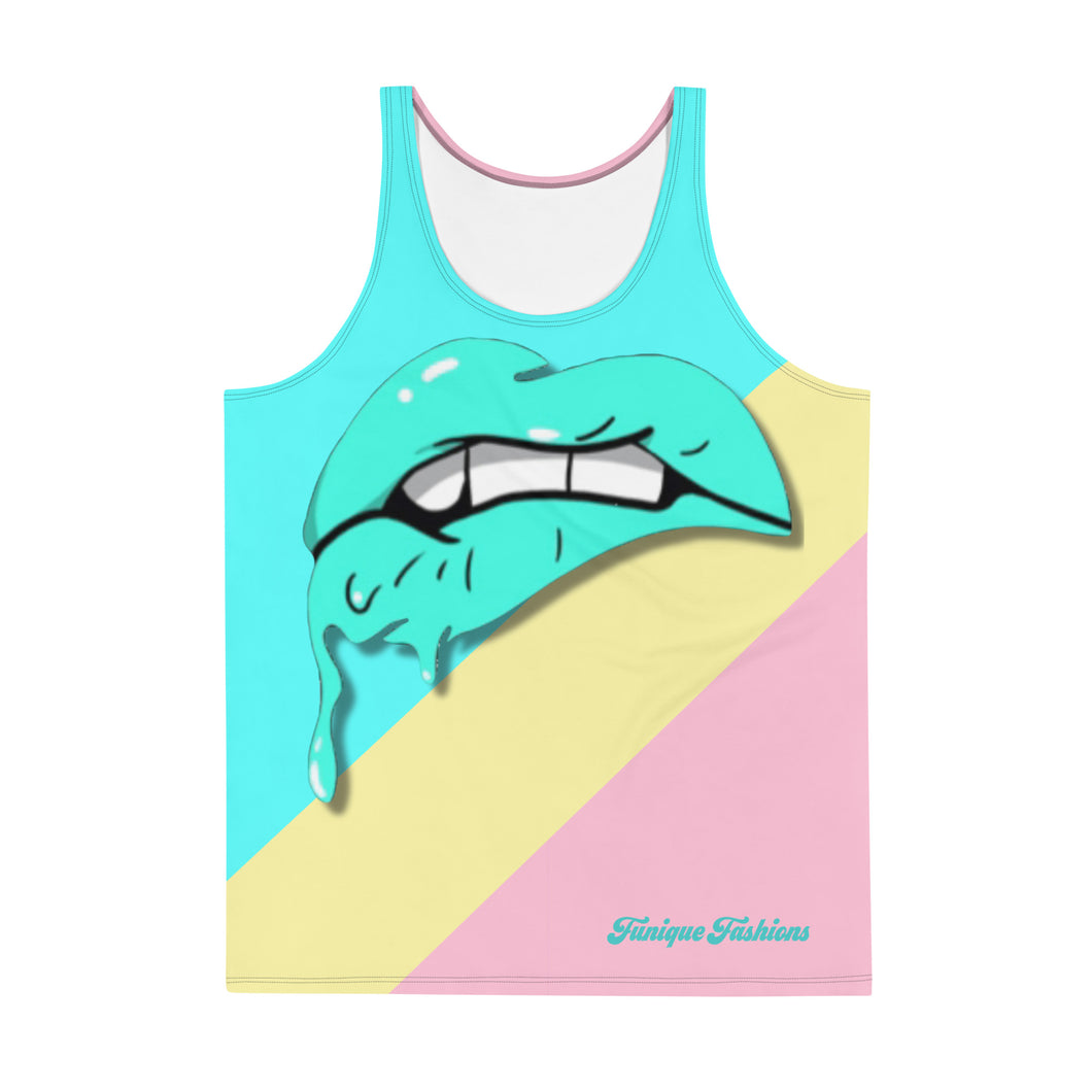 Lip-Drip Unisex Revamped Tank Top