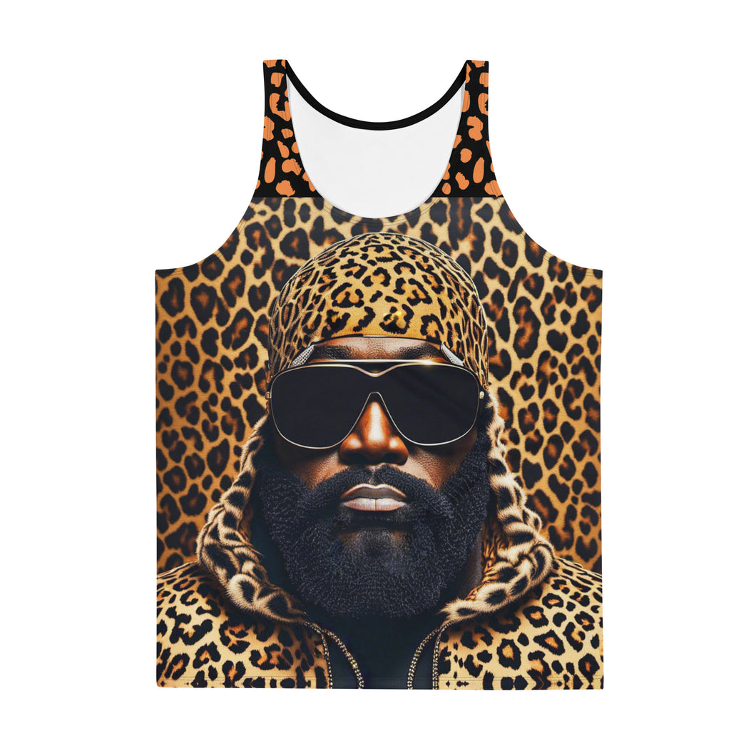 Leopard-Print-Addict Unisex Tank Top