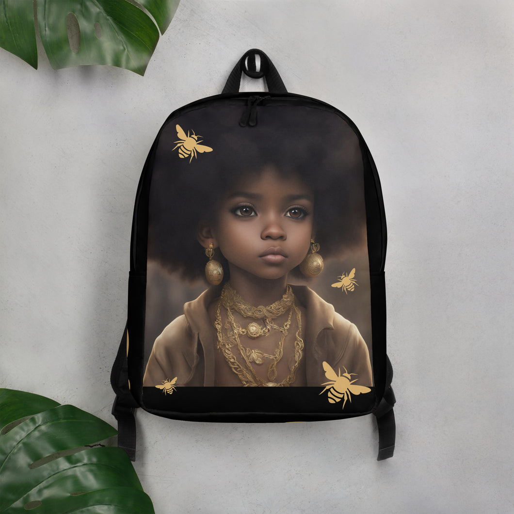 Black-Melanin (Abriana) Minimalist Backpack