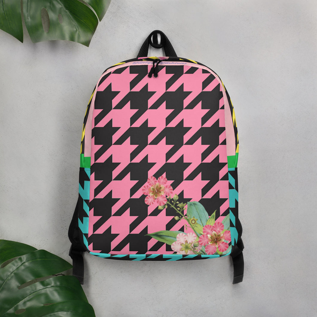 The-ZaZa-VIOR Houndstooth Backpack