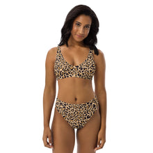 Load image into Gallery viewer, Leopard-Queen Recycled high-waisted bikini
