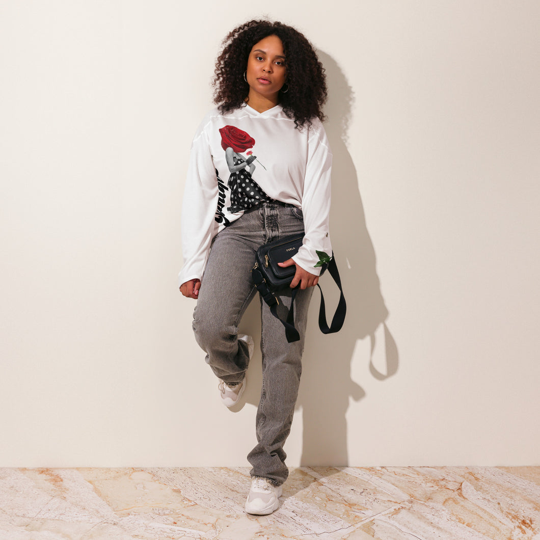 Rose-Pose (NYFW) unisex hockey jersey