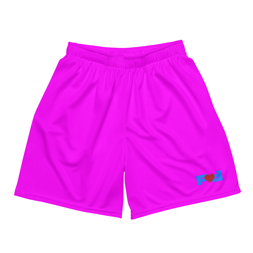 The-Frenzy Unisex fluorescent mesh shorts