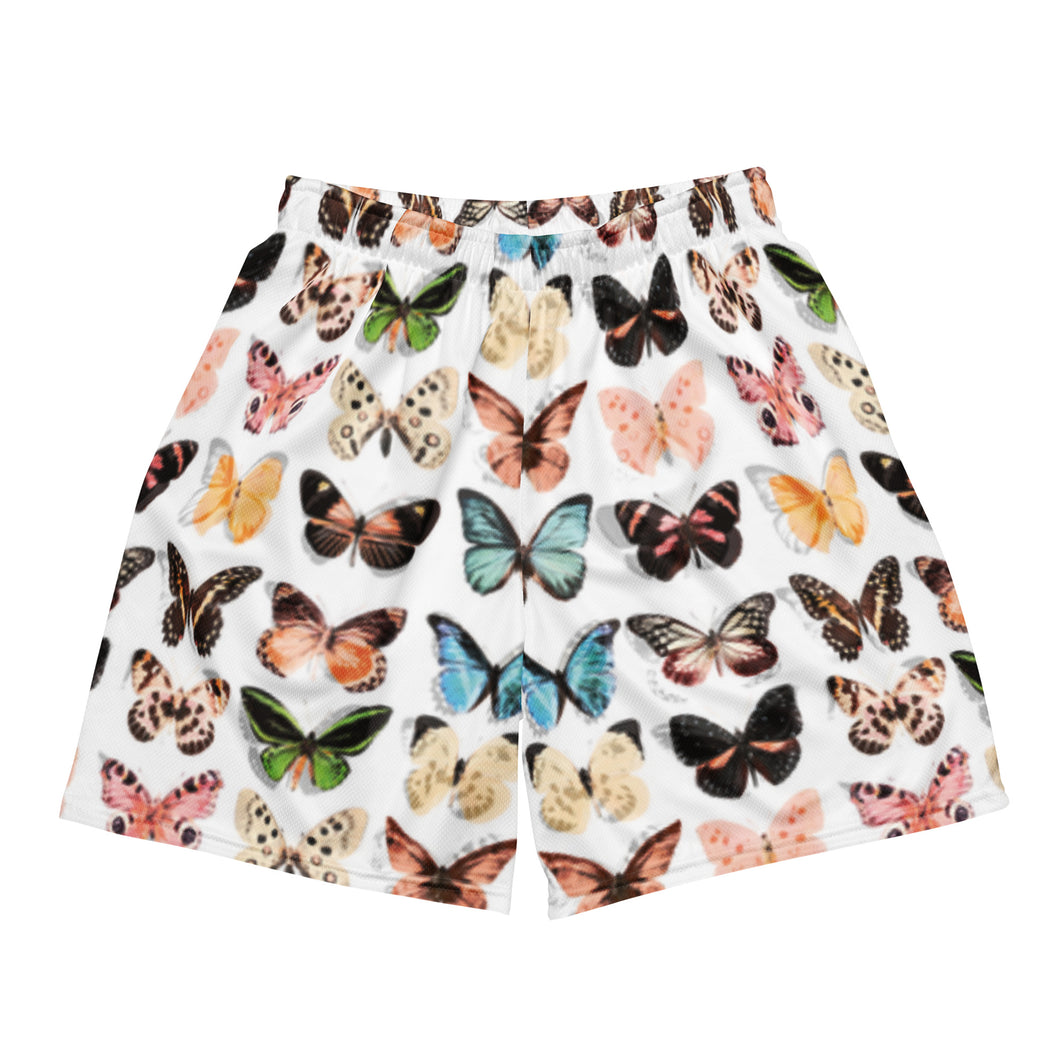 Butterfly-Anatomy Unisex mesh shorts