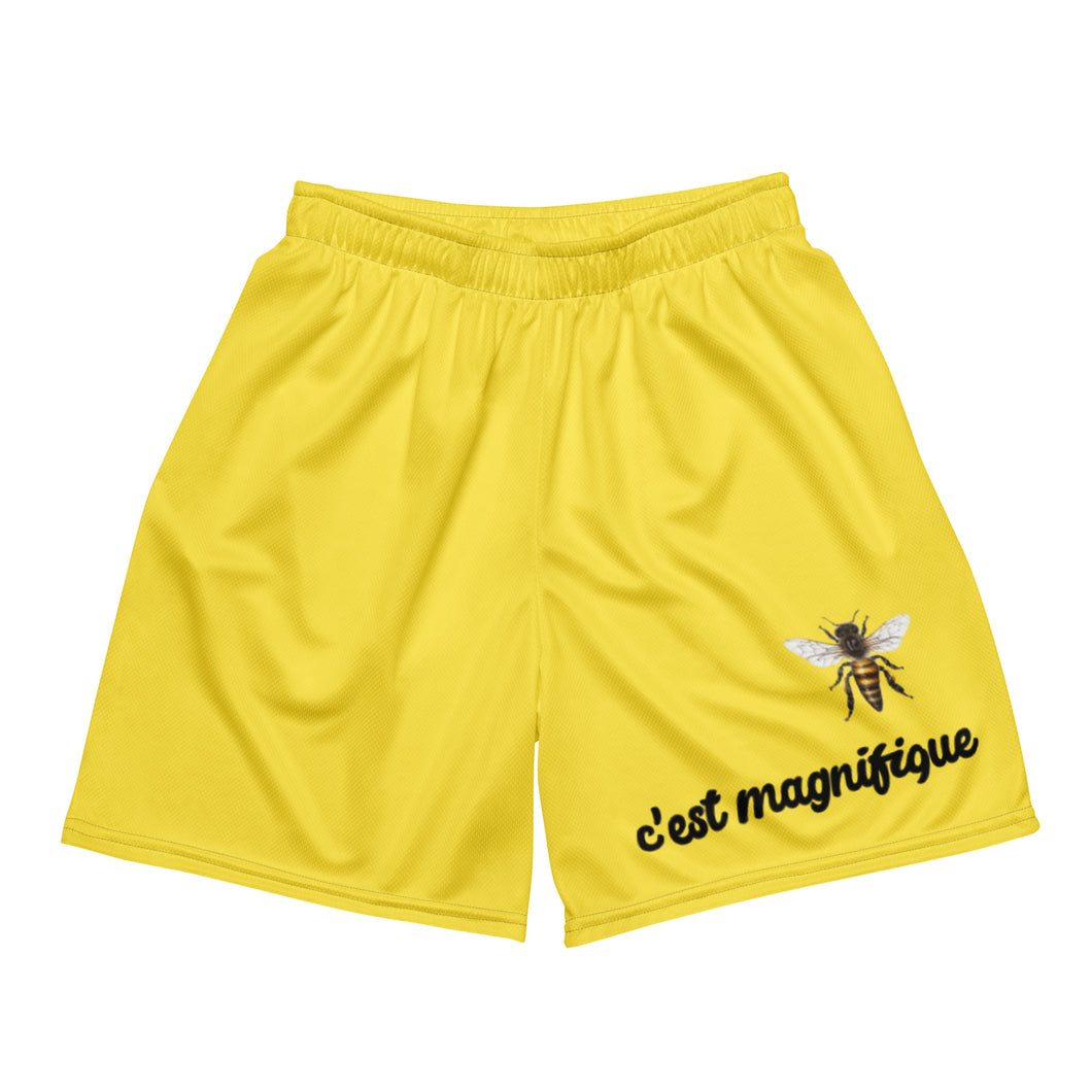 C’est Magnifique (It’s Beautiful) Unisex mesh shorts