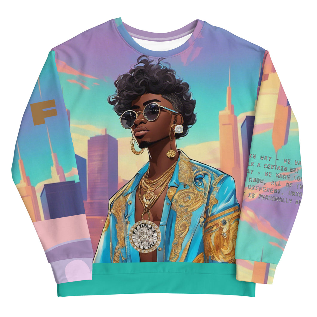 Hype-City-46 Unisex pastel remix Sweatshirt