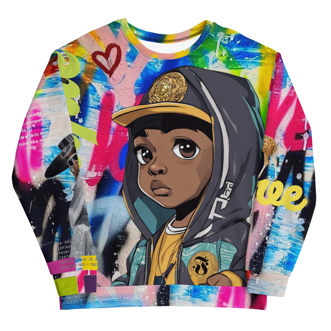 Funique’s Graffiti Art-on-Art Unisex Sweatshirt